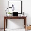 Leick Home Mission Office Desk, Solid Wood, with Drop Front Keyboard Drawer, Mission Oak, 82410(Mission Oak)