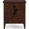 Salem Solid Wood Nightstand with Drawer and Shelf, Medium Oak Brown, Perfect for Bedrooms, Living Rooms, and Small Spaces – Leick Home, 9067-MED(Chocolate Cherry)