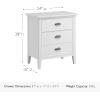 Salem Solid Wood Nightstand with Drawer and Shelf, Medium Oak Brown, Perfect for Bedrooms, Living Rooms, and Small Spaces – Leick Home, 9067-MED(Orchid White)