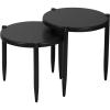 Haven Ridge Solid Wood Oval Side Table with Drawer and Shelf, Medium Oak Brown, Perfect for Living Rooms, Bedrooms, and Small Spaces – Leick Home, 9042-MED(Urbane Bronze)