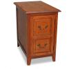 Leick Home 10032-RS Mission Cabinet End Table, Made with Solid Wood, Side Table for Living Room, Bedroom and Printer Stand, Russet Finish(Medium Oak)