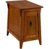 Leick Home 10032-RS Mission Cabinet End Table, Made with Solid Wood, Side Table for Living Room, Bedroom and Printer Stand, Russet Finish(Russet)