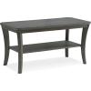 Leick Home 10305-RG Rustic Wire Brushed Driftwood Narrow Side Table with Shelf, Rustic Gray(Rustic Wire Brushed Driftwood)