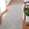 Leick Home 596015 Dagen Soft Shag Modern Rug Solid Beige Living Room Bedroom Area Rug Rectangle 6’7″ x 9’6″(Grey)