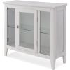 Leick Home Mission Hall Console Table, Solid Wood, 2-Door Storage with 1 Interior Shelf, Slim Profile, Easy Assembly, Russet Brown, 30 in L x 11 in D x 30 in H, Small Entryway Cabinet, 10001-RS(Weathered White)