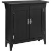 Leick Home Mission Hall Console Table, Solid Wood, 2-Door Storage with 1 Interior Shelf, Slim Profile, Easy Assembly, Russet Brown, 30 in L x 11 in D x 30 in H, Small Entryway Cabinet, 10001-RS(Slate)