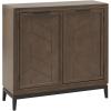 Leick Home Mission Hall Console Table, Solid Wood, 2-Door Storage with 1 Interior Shelf, Slim Profile, Easy Assembly, Russet Brown, 30 in L x 11 in D x 30 in H, Small Entryway Cabinet, 10001-RS(Smoke Gray)
