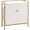 Leick Home Mission Hall Console Table, Solid Wood, 2-Door Storage with 1 Interior Shelf, Slim Profile, Easy Assembly, Russet Brown, 30 in L x 11 in D x 30 in H, Small Entryway Cabinet, 10001-RS(White)