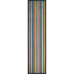 Leick Home 595009 Blithe Runner Colorful Line Indoor Outdoor Area Rug Runner 2’x8′(Runner)