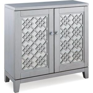 Leick Home Mission Hall Console Table, Solid Wood, 2-Door Storage with 1 Interior Shelf, Slim Profile, Easy Assembly, Russet Brown, 30 in L x 11 in D x 30 in H, Small Entryway Cabinet, 10001-RS(Silver Leaf)