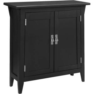 Leick Home Mission Hall Console Table, Solid Wood, 2-Door Storage with 1 Interior Shelf, Slim Profile, Easy Assembly, Russet Brown, 30 in L x 11 in D x 30 in H, Small Entryway Cabinet, 10001-RS(Slate)