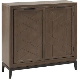 Leick Home Mission Hall Console Table, Solid Wood, 2-Door Storage with 1 Interior Shelf, Slim Profile, Easy Assembly, Russet Brown, 30 in L x 11 in D x 30 in H, Small Entryway Cabinet, 10001-RS(Smoke Gray)