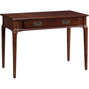 Leick Home Mission Office Desk, Solid Wood, with Drop Front Keyboard Drawer, Mission Oak, 82410(Heartwood Cherry)