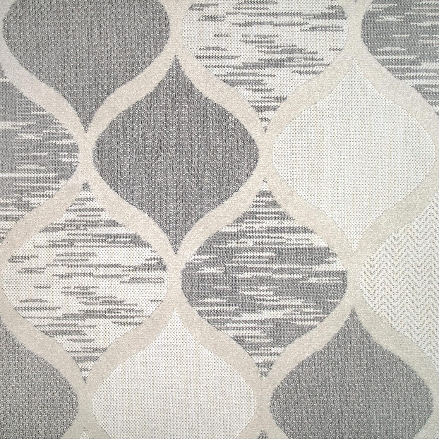 image:imageDesign House Leick Home 596601 Laurus Quatrefoil Indoor Outdoor Area Rug Rectangle 710x10Grey