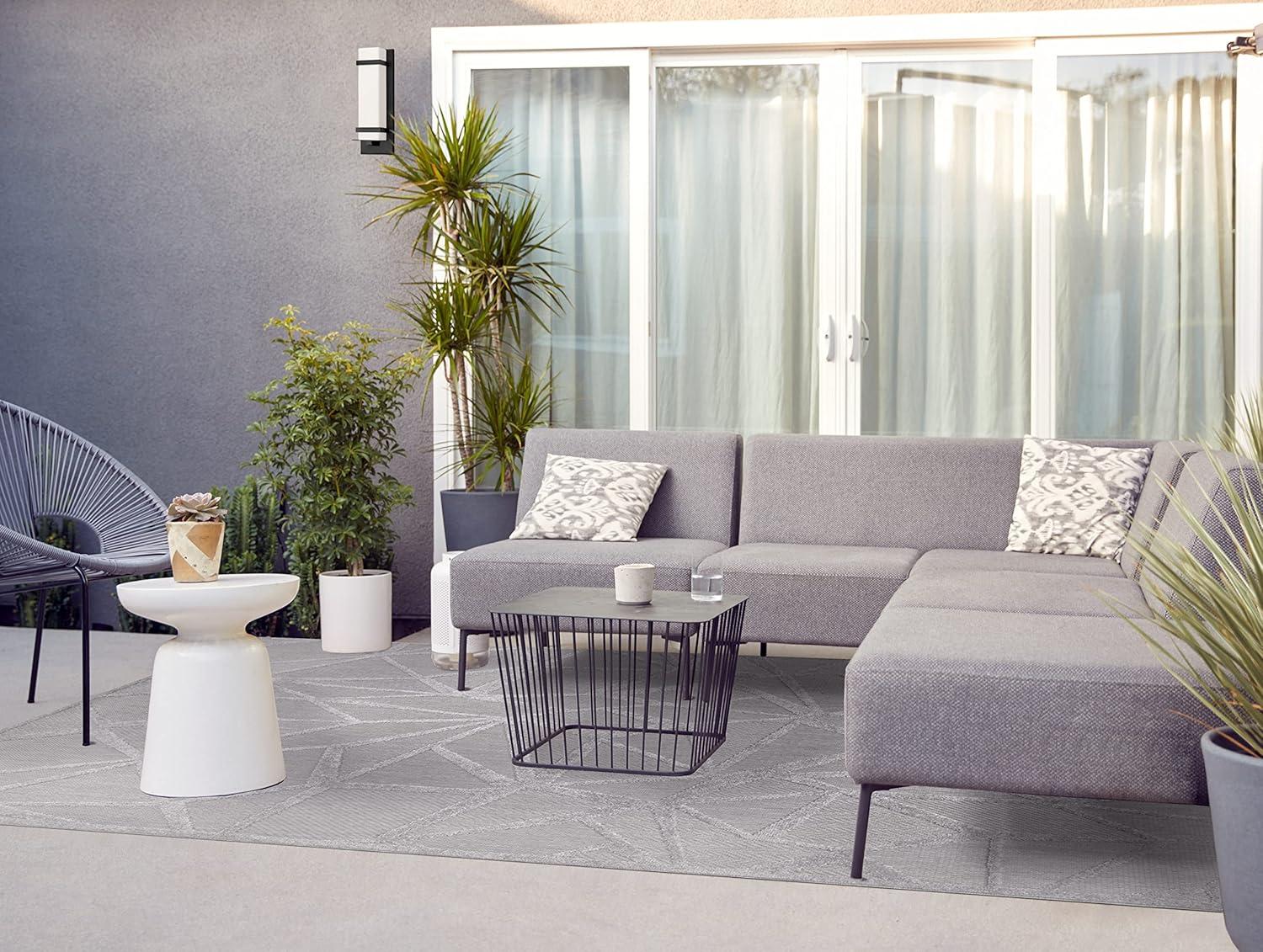 image:imageDesign House Leick Home 596601 Laurus Quatrefoil Indoor Outdoor Area Rug Rectangle 710x10Grey