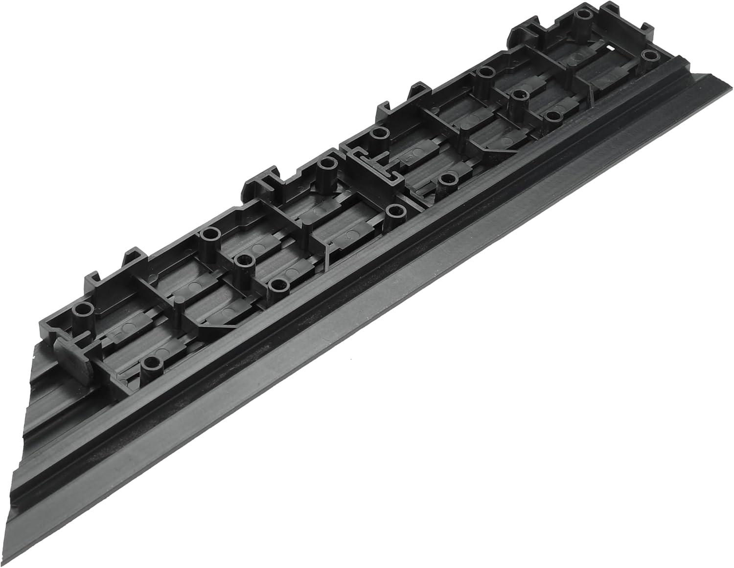 image:imageDesign House Straight Edge Trim for Square Deck Tiles Covers 6 Square Feet Ebony 4PackModern Ebony