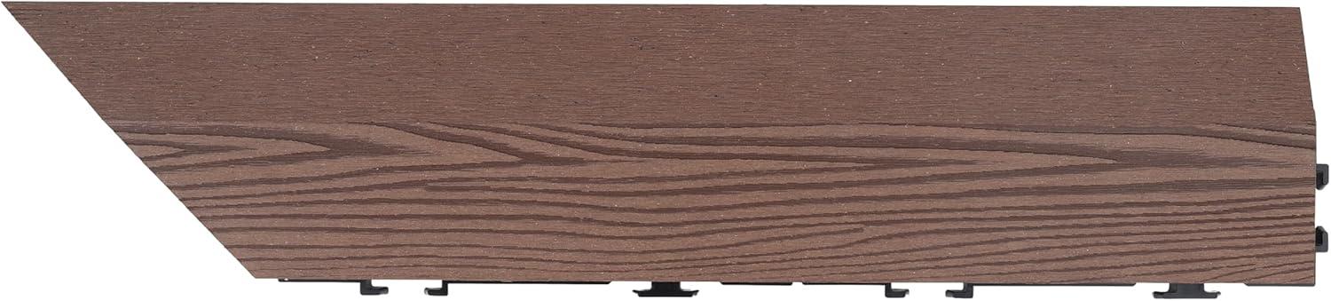 image:imageDesign House Straight Edge Trim for Square Deck Tiles Covers 6 Square Feet Ebony 4PackRusset Canyon