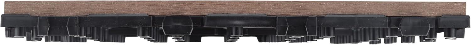 image:imageDesign House Straight Edge Trim for Square Deck Tiles Covers 6 Square Feet Ebony 4PackRusset Canyon