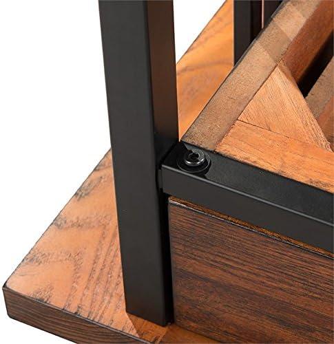 image:imageIroncraft Rustic Writing Computer Desk with Drop Front Keyboard Drawer Solid Wood Home Office Desk Mission Oak and Black Leick Home 1120022x 46x 30