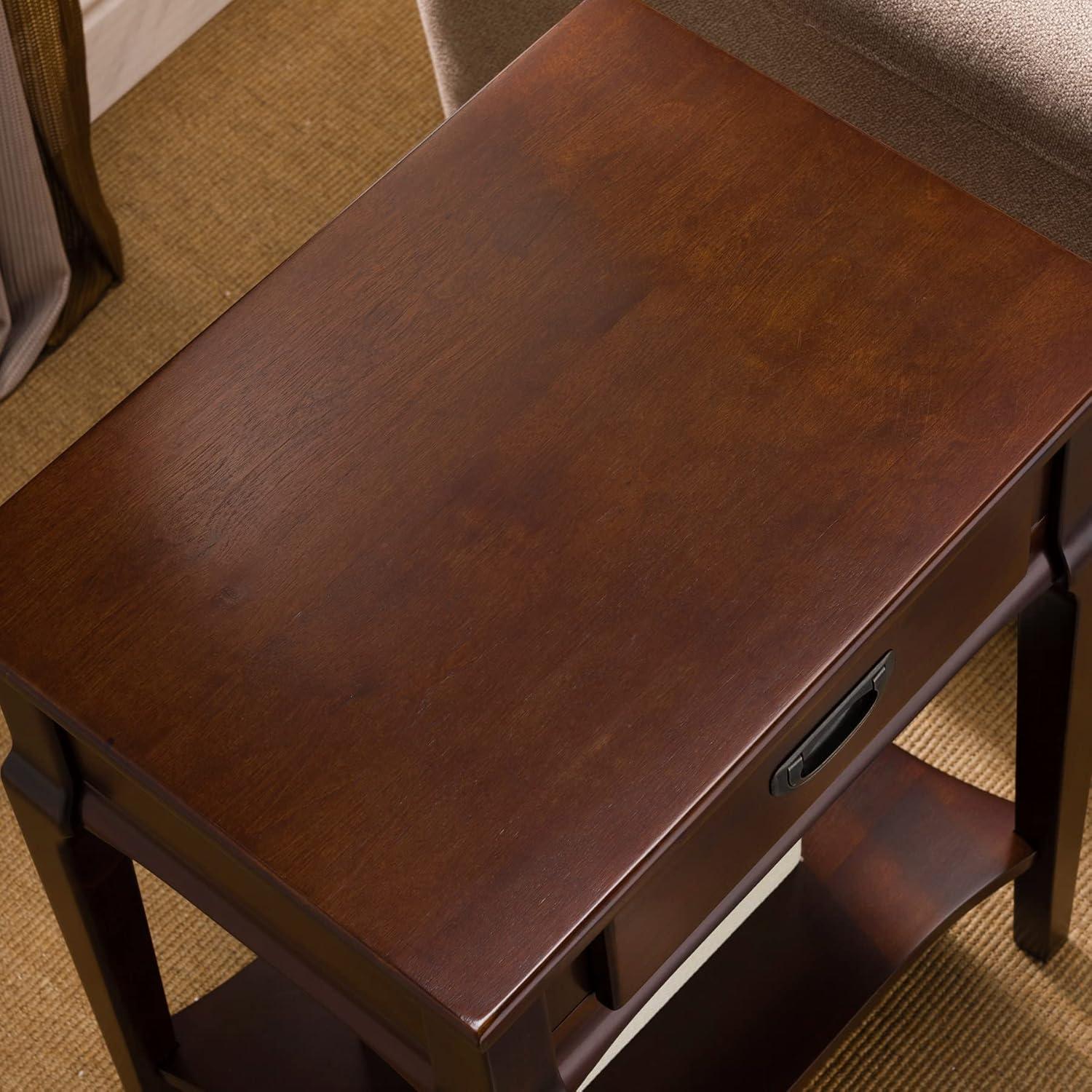 image:imageLeick Home 22022 Stratus One Drawer Nightstand with Shelf Heartwood Cherry