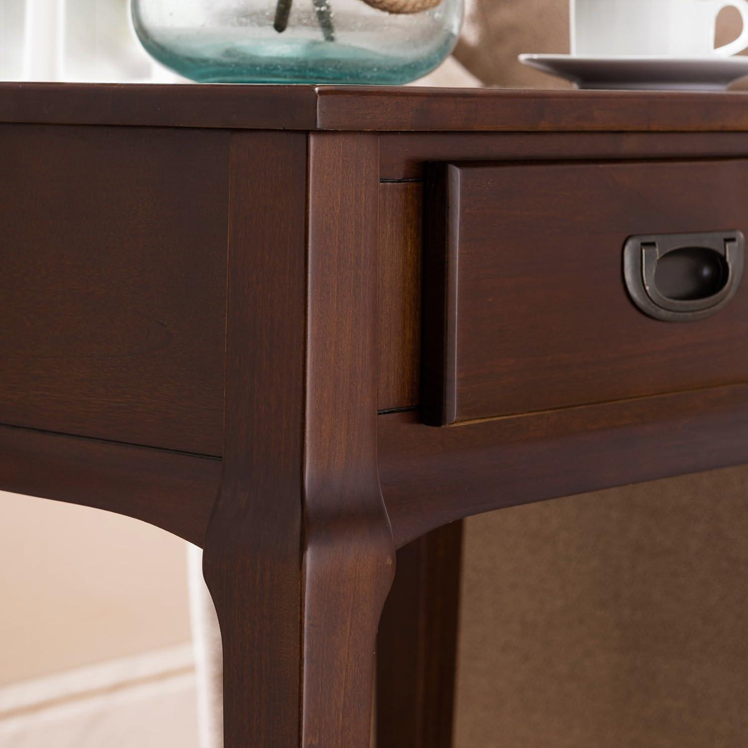 image:imageLeick Home 22022 Stratus One Drawer Nightstand with Shelf Heartwood Cherry