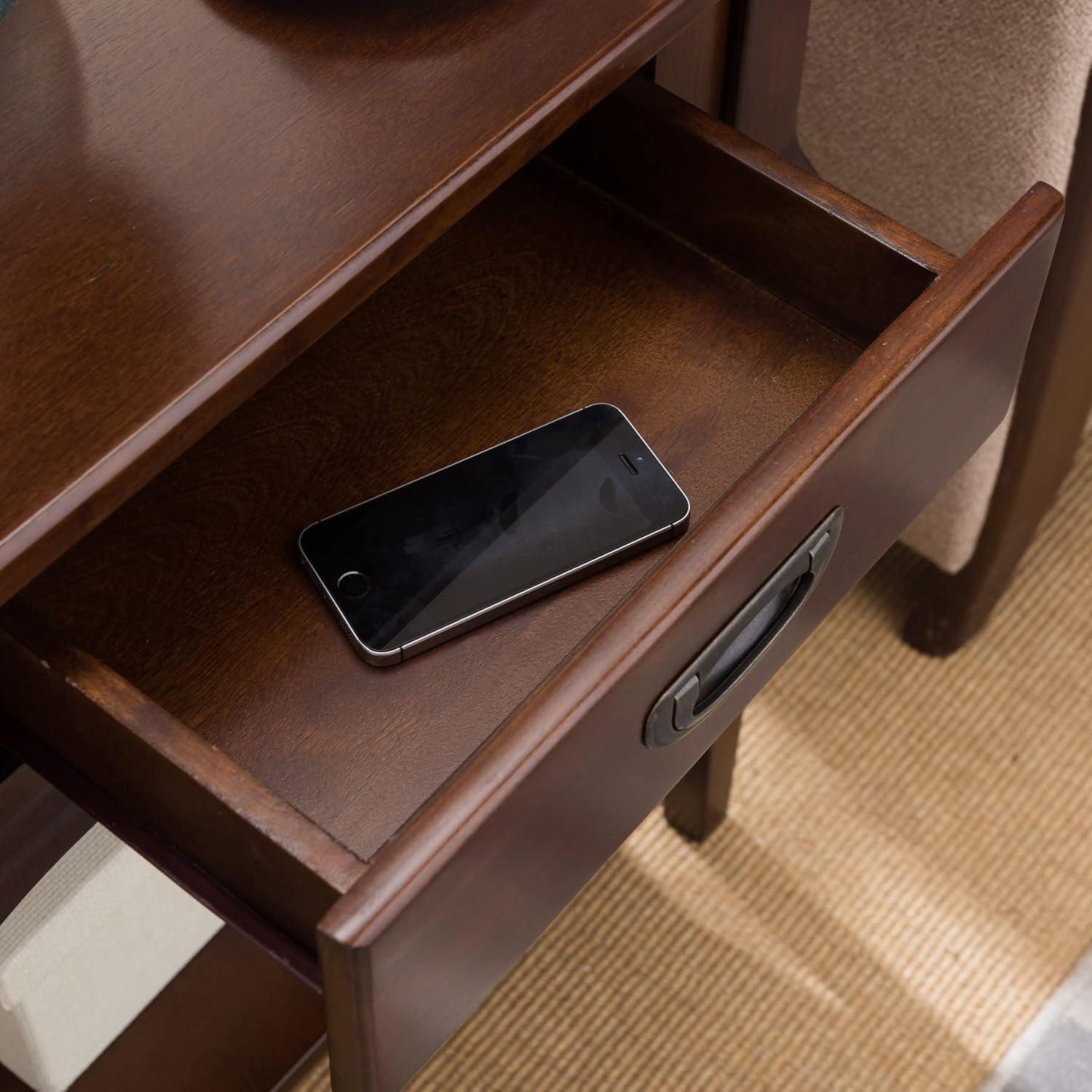image:imageLeick Home 22022 Stratus One Drawer Nightstand with Shelf Heartwood Cherry