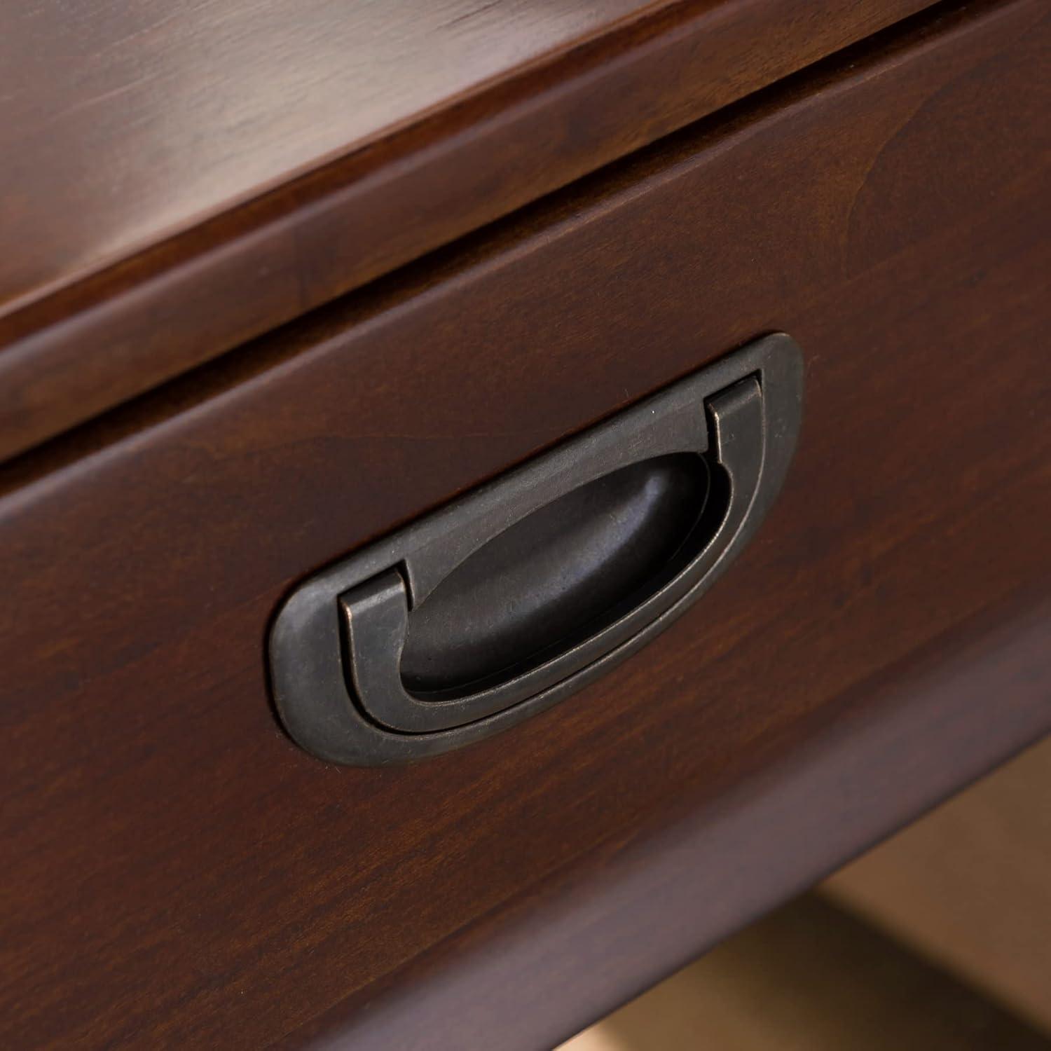 image:imageLeick Home 22022 Stratus One Drawer Nightstand with Shelf Heartwood Cherry