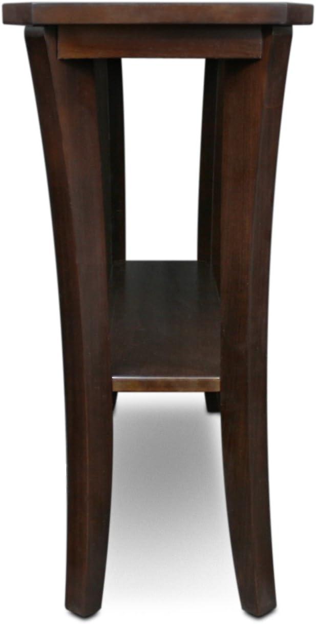 image:imageLeick Home 24032 Beckett One Drawer Hall Stand with Shelf for Living Room Hallway Entryway AnthracitePewterChocolate Oak