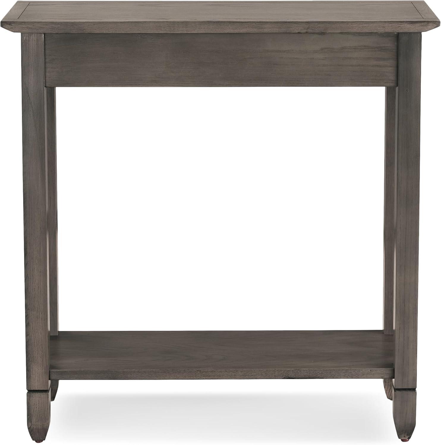 image:imageLeick Home 24032 Beckett One Drawer Hall Stand with Shelf for Living Room Hallway Entryway AnthracitePewterSmoke Gray