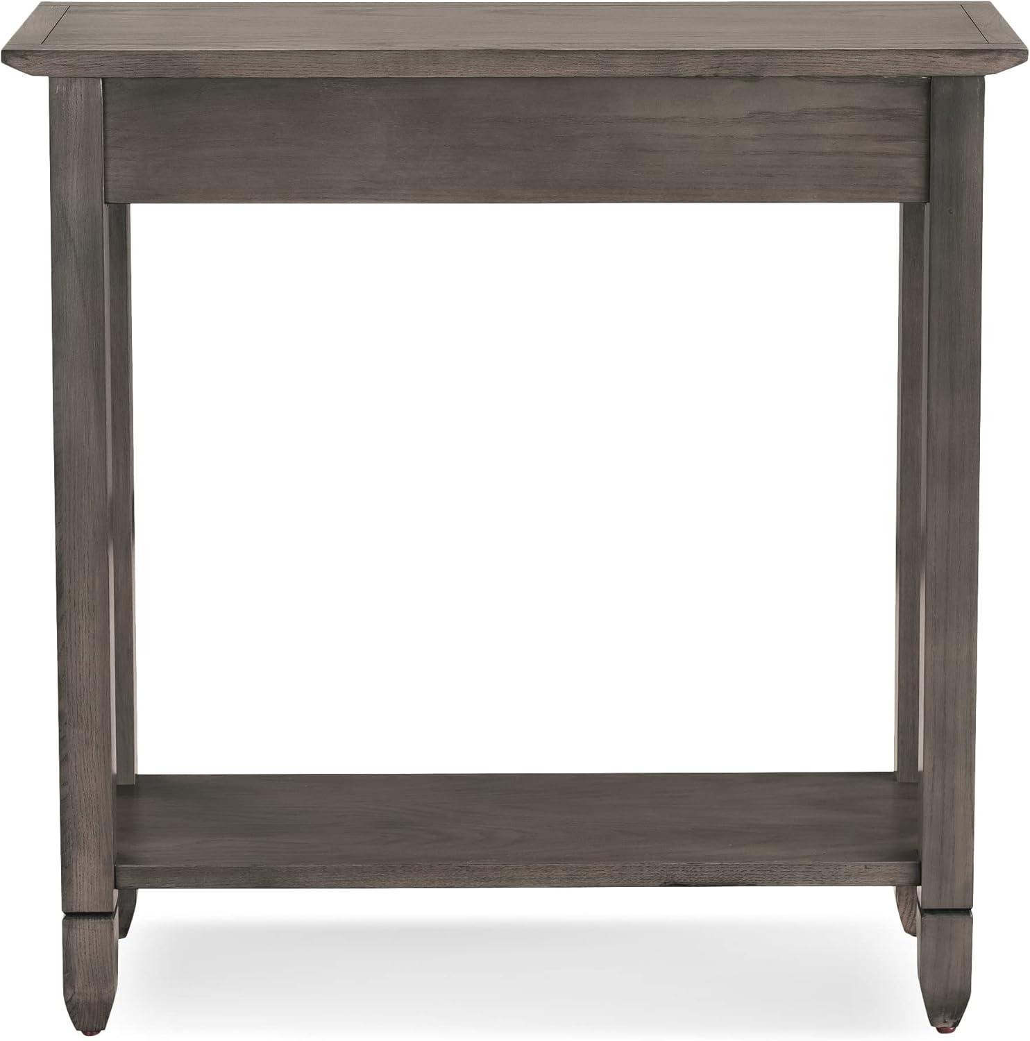image:imageLeick Home 24032 Beckett One Drawer Hall Stand with Shelf for Living Room Hallway Entryway AnthracitePewterSmoke Gray