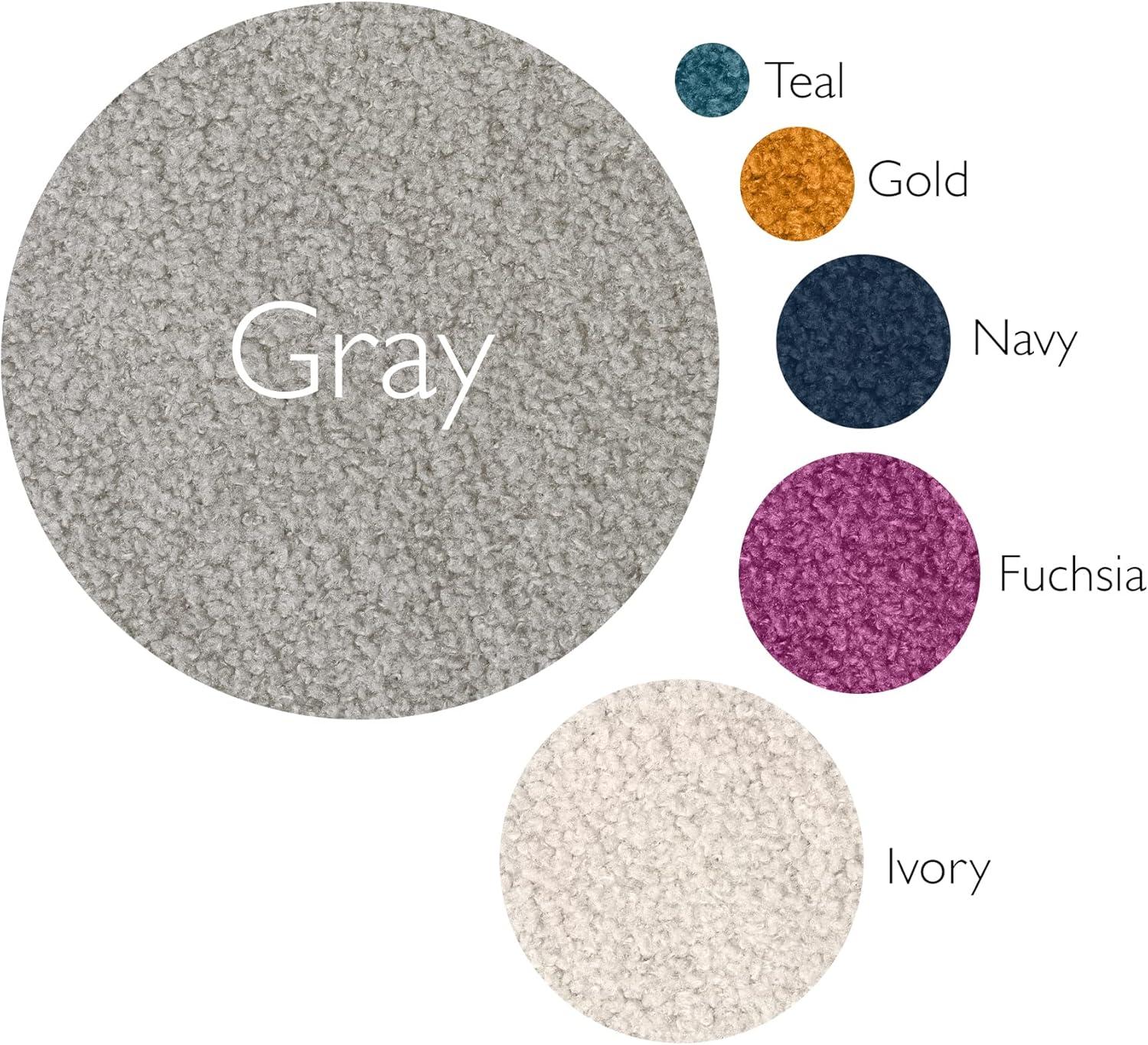 image:imageLeick Home 594606 Zielle Soft Shag Painterly Modern Rug Gray Living Room Bedroom Area Rug Rectangle 67 x 96