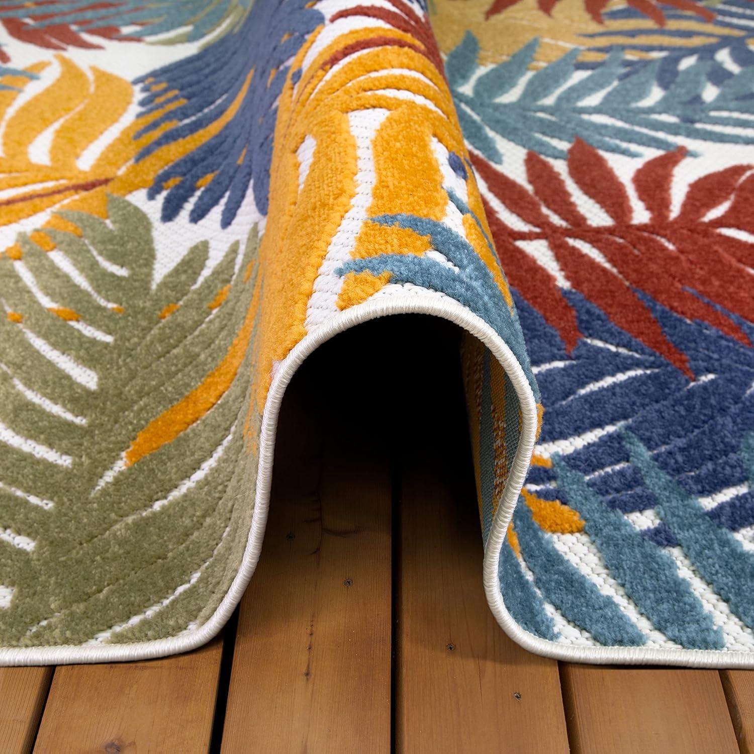 image:imageLeick Home 595215 Talipot Palm Indoor Outdoor Area Rug Rectangle 67x96