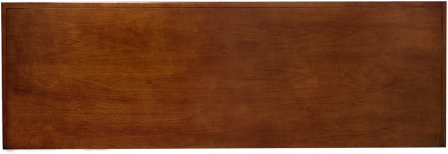 image:imageLeick Home 87350 Three Door TV Stand with Cabinet Storage for 55 TVs Westwood Brown CherryBrown Cherry Black