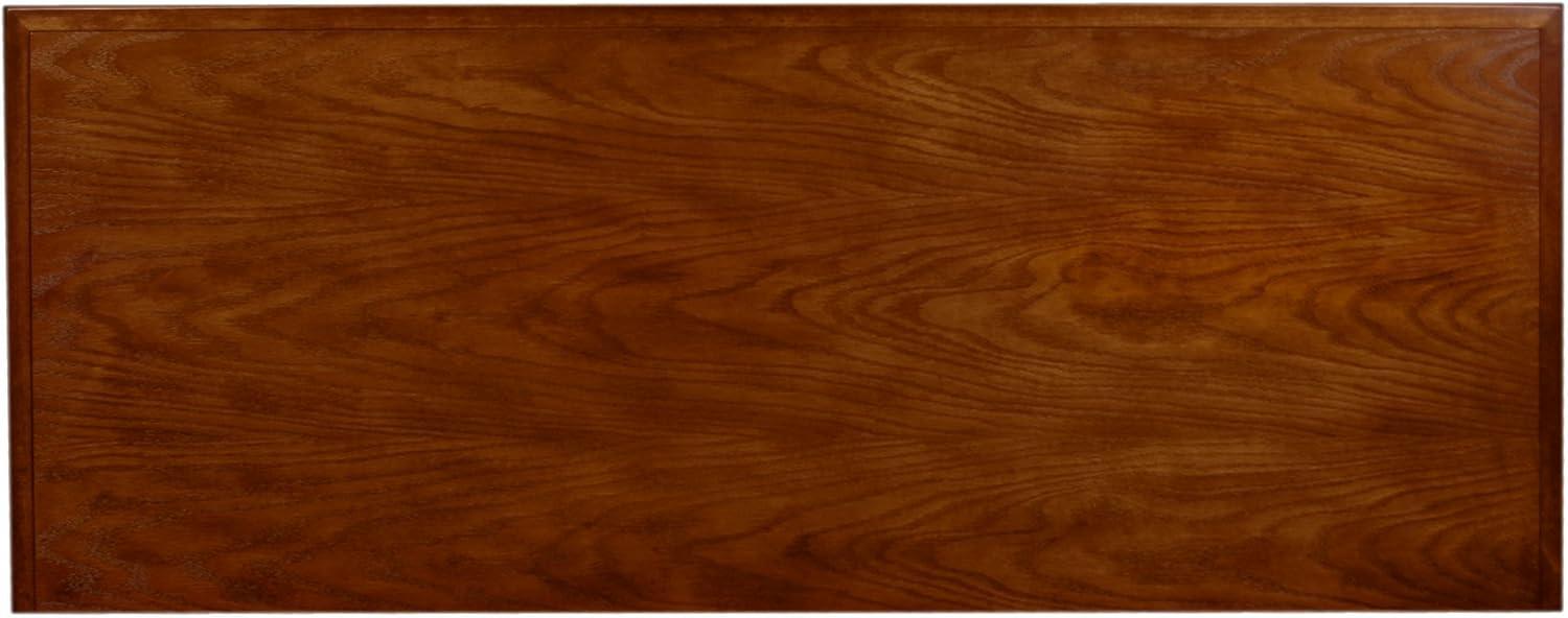 image:imageLeick Home 87350 Three Door TV Stand with Cabinet Storage for 55 TVs Westwood Brown CherryMission Oak Blackened
