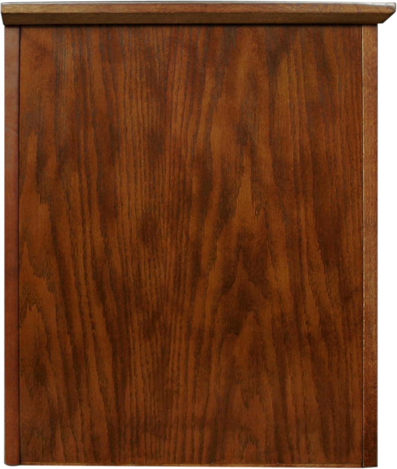 image:imageLeick Home 87350 Three Door TV Stand with Cabinet Storage for 55 TVs Westwood Brown CherryMission Oak Blackened