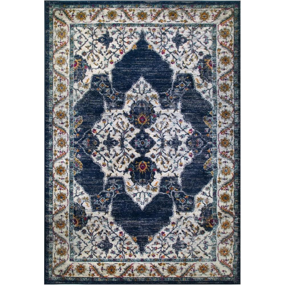 image:imageLeick Home 596270 Wendlyn Vintage Multicolor Medallion Boho Chic Living Room Bedroom Area Rug Rectangle 53 x 77
