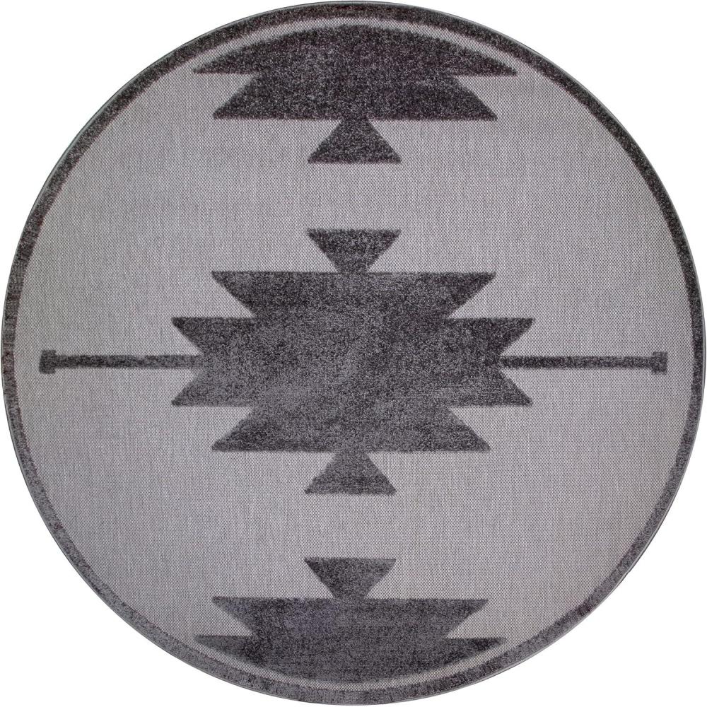 image:imageLeick Home 596684 Tegan Southwestern Indoor Outdoor Area Rug Round 53