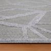 Design House Leick Home 596601 Laurus Quatrefoil Indoor Outdoor Area Rug Rectangle 7’10″x10′(Grey)