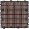 Design House Straight Edge Trim for Square Deck Tiles, Covers 6 Square Feet, Ebony, 4-Pack(Brown)