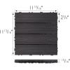 Design House Straight Edge Trim for Square Deck Tiles, Covers 6 Square Feet, Ebony, 4-Pack(Ebony)