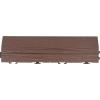 Design House Straight Edge Trim for Square Deck Tiles, Covers 6 Square Feet, Ebony, 4-Pack(Russet Canyon)