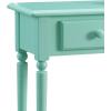 Leick Coastal Narrow Hall Stand/Sofa Table with Shelf, Kiwi Green, 11D x 30W x 28H in
