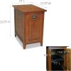 Leick Favorite Finds Bin Pull-Cabinet End Table,-Candle Glow