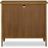 Leick Home 10000-GR Entryway One Door Curio Cabinet with Interior Light, Distressed Gray Wash(Desert Sands/Black)