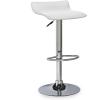 Leick Home 10042WH Adjustable Height Swivel Stool with Chrome Base, Set of 2, White