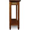 Leick Home 24032 Beckett One Drawer Hall Stand with Shelf for Living Room, Hallway, Entryway, Anthracite/Pewter(Rustic Oak)