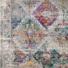 Leick Home 594606 Zielle Soft Shag Painterly Modern Rug Gray Living Room Bedroom Area Rug Rectangle 6’7″ x 9’6″