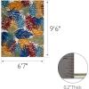 Leick Home 595215 Talipot Palm Indoor Outdoor Area Rug Rectangle 6’7″x9’6″