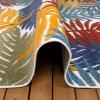 Leick Home 595215 Talipot Palm Indoor Outdoor Area Rug Rectangle 6’7″x9’6″