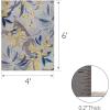 Leick Home 595256 Song Floral Indoor Outdoor Area Rug Rectangle 4’x6′